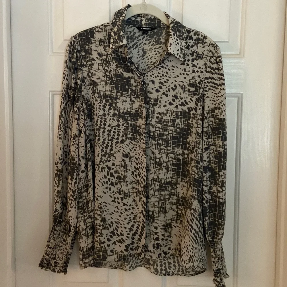 Express button down blouse - Picture 1 of 4